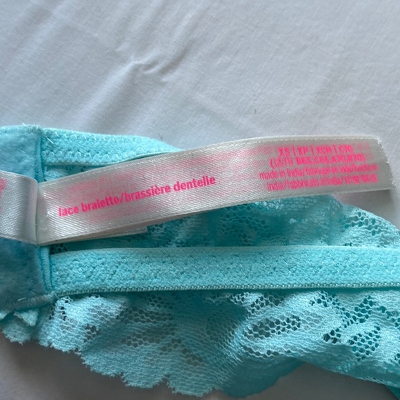 Victorias Secret XS Lace Bralette Baby Blue - Picture 5 of 8